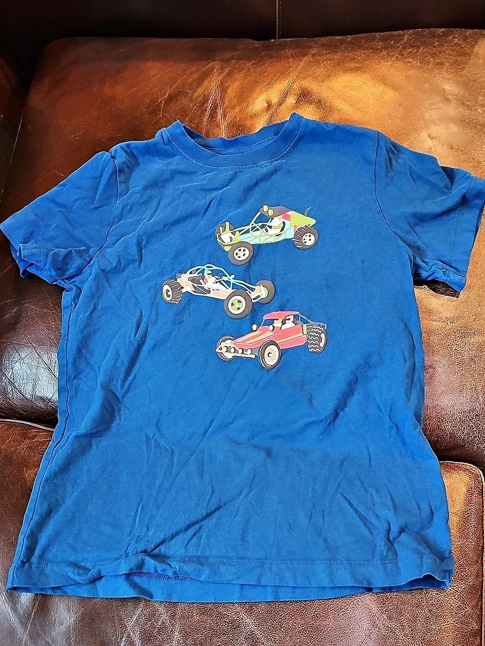 Hanna Andersson Boys Size 10 Blue Graphic Tee